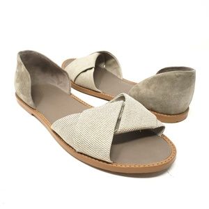 Vince | Twisted d'orsay Idara suede sandal, sz 8